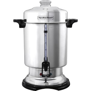 Hamilton Beach Commercial Coffee Urn & Hot Beverage Dispenser 60 Cup, Polished Stainless Steel - 1 of 4