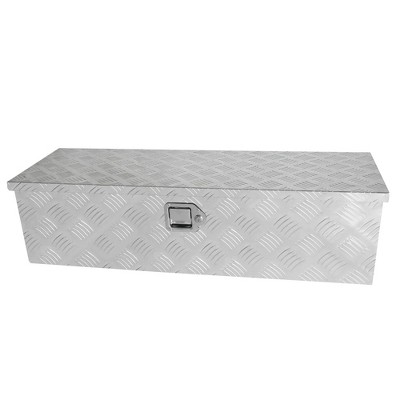 48 Inch Heavy Duty Aluminum Tool Box,Trailer Tool Box, for Truck Car Pickup RV ATV Waterproof Storage Tools Organizer with Lock Side Handle and Keys
