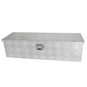 48 Inch Heavy Duty Aluminum Tool Box,Trailer Tool Box, for Truck Car Pickup RV ATV Waterproof Storage Tools Organizer with Lock Side Handle and Keys - 1 of 4