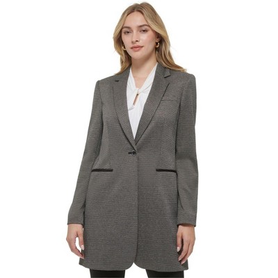 Tommy Hilfiger Womens One-Button Blazer Jacket