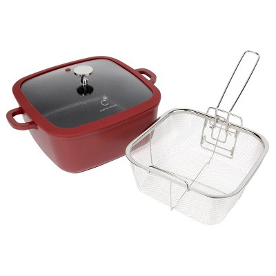 Curtis Stone 5.3-Quart Dura-Pan+ Square Chef Sauté Pan Refurbished