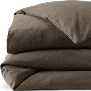 Lands' End Luxe Flannel Duvet Bed Cover - 1 of 4