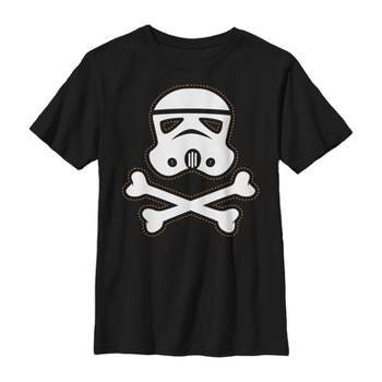 Boy's Star Wars Halloween Stormtrooper Crossbones T-Shirt
