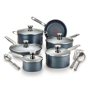 T-fal 14pc Cookware Set, Platinum Nonstick Black
