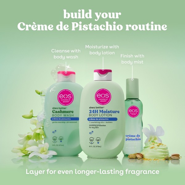Eos Cashmere Body Mist - Crema de Pistacho - 6 fl oz: Cantidad de paquete 1, Spray corporal 7