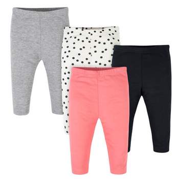 Onesies Brand Baby Girls' Pants, 4-pack