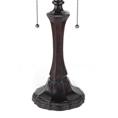 Victorian Ambrose 17" Bronze Tiffany-Style Table Lamp