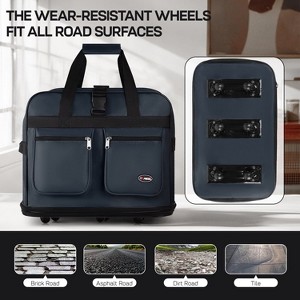 New York Xpress Expandable Collapsible Foldable Luggage Bag with Universal Wheels and Grab Handle 30" 36" 40" - 1 of 4