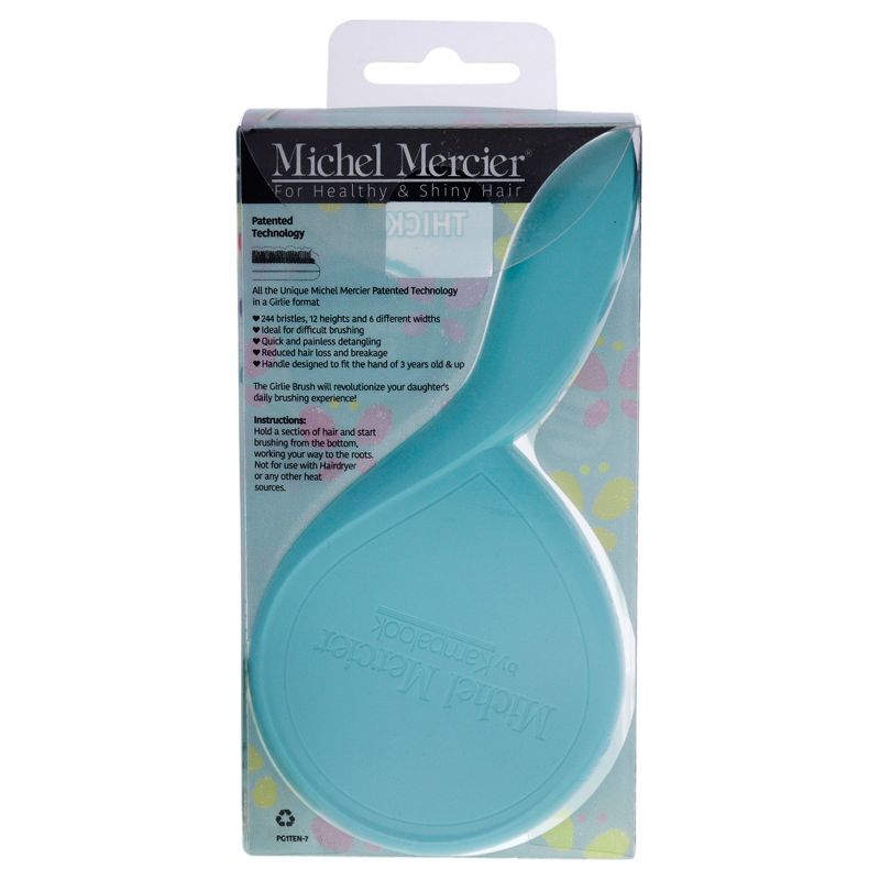 Michel Mercier The Girlie Scented Detangler Brush - Painless Kids Hair Brush for Shiny Hair - Thick and Curly Hair - Candy Apple - Purple-Pink - 1 pc, 4 of 6