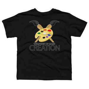 Boy's Design By Humans Weapons of mass creation By Adamzworld T-Shirt - 1 of 2