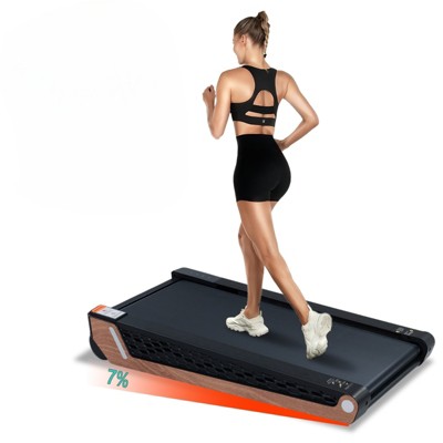 VisioGear Portable Compact Treadmills Under Desk Treadmill for Home, Walking Pad Treadmill, Black & Gray, 39"*21.3"*7"