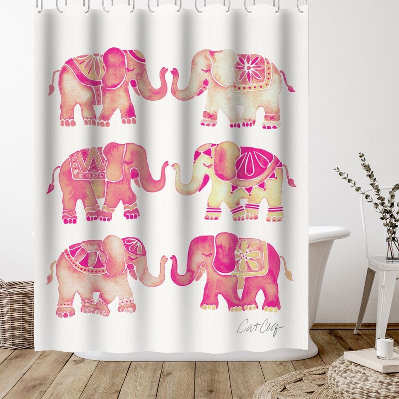 Americanflat 71" x 74" Shower Curtain Style 1 by Cat Coquillette - Available in Variety of Styles, 4 of 7