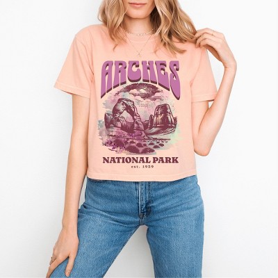 Simply Sage Market Arches National Park EST. 1929 Boxy Crop Top