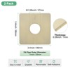 Unique Bargains Self-Adhesive Durable Multipurpose Easy Installation Escutcheon Plate 2 Pcs - 3 of 4