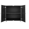 Vynxaria Black 2-Door Copier Cabinet - Premium Utility Storage Cabinets with Adjustable Shelves - 4 of 4