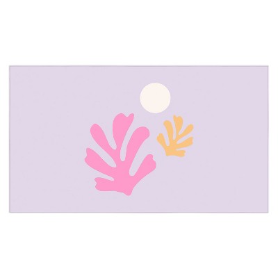 Daily Regina Designs Lavender Abstract Leaves Modern Tablecloth - Deny Designs