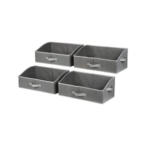 Apex Vanguards 4-Piece Gray Trapezoid Bins Closet Storage - 1 of 3