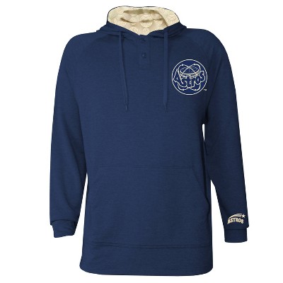 MLB Houston Astros Men's Hooded Raglan Henley Jersey