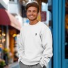 Dalix Astronaut Embroidery Relaxed Crewneck Sweatshirt Soft Fleece Fit Lounge Mens - 4 of 4