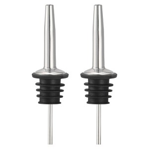 Unique Bargains Stainless Steel Leakproof Odorless Liquor Pourers with Tapered Spout 2 Pcs - 1 of 4
