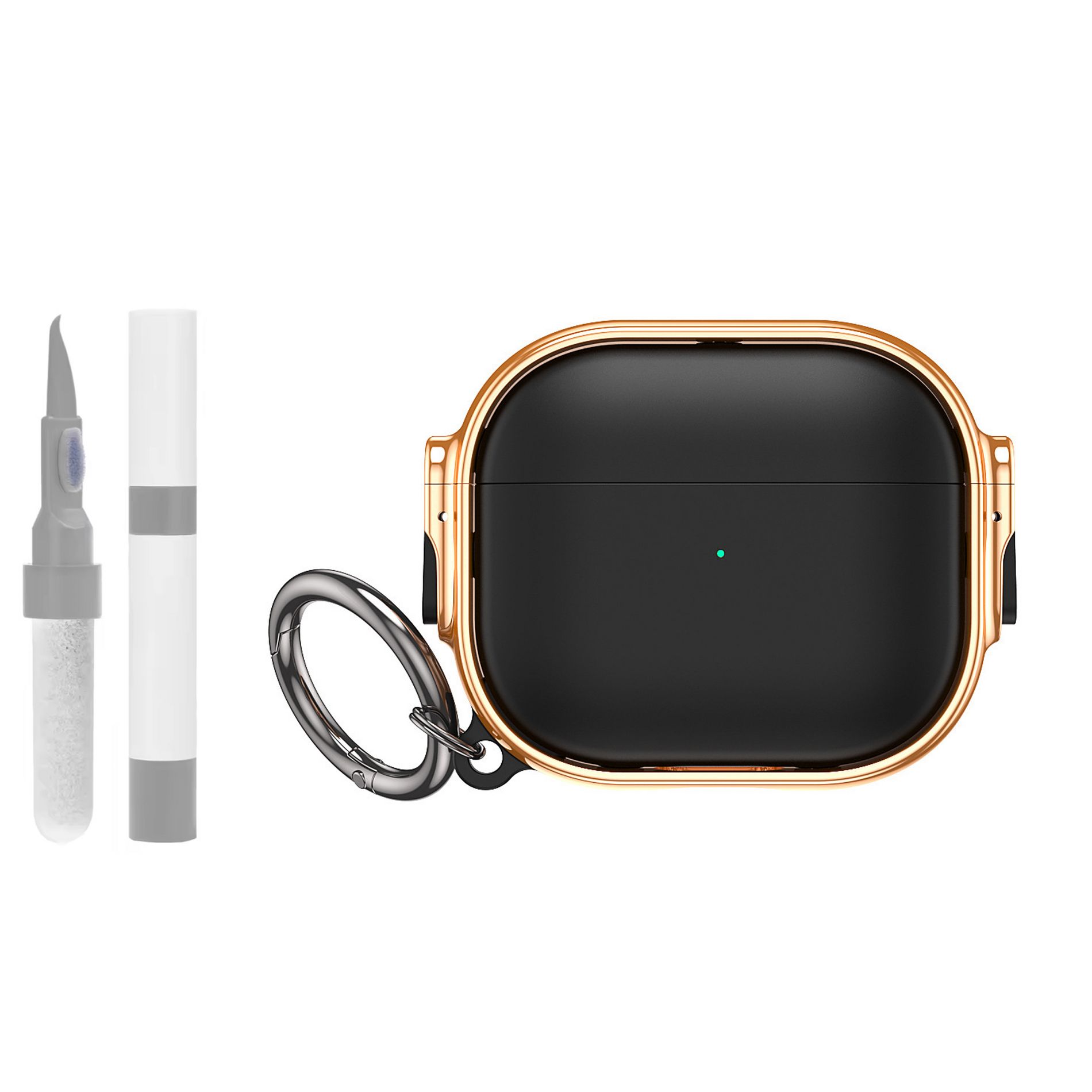 HTUTWOO AirPods Pro 3 Headphone Protective Case, Soft Silicone Cover with Keychain and Cleaner Kit for Women Men