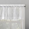 No. 918 Semi-Sheer Allerton Embroidered Trellis Curtain Valance and Tiers Set White - image 2 of 4