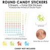 Big Dot of Happiness Balloon Animals - Happy Birthday Party Small Round Candy Stickers - Party Favor Labels - 324 Count - 3 of 4
