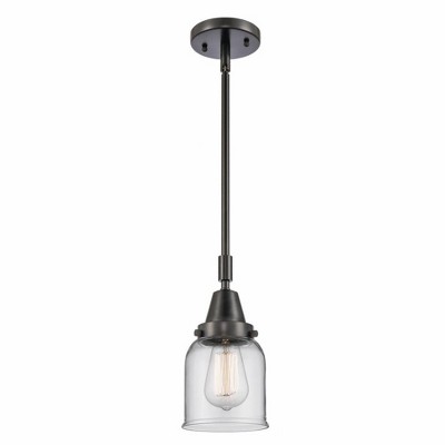 Bell - 1 Light Stem Hung Mini Pendant In Industrial Style-11.13 Inches Tall and 5 Inches Wide