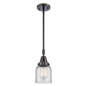 Bell - 1 Light Stem Hung Mini Pendant In Industrial Style-11.13 Inches Tall and 5 Inches Wide - 1 of 1