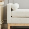 Grungis Storage Benches with Nature Wood Legs and 2 Bolster Pillows,Upholstered Storage Ottoman,Ottoman Benches for Living Room,Bedroom - 4 of 4