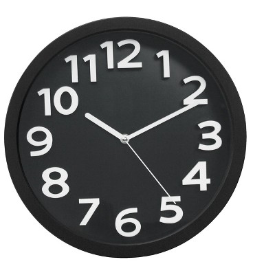 Tempus Silent Sweep Wall Clock Plastic 13 TC62127B