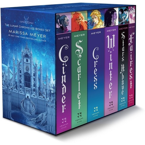 The Lunar Chronicles Boxed Set: Cinder, Scarlet, Cress, Fairest, Stars Above, Winter - by  Marissa Meyer (Mixed Media Product) - image 1 of 1