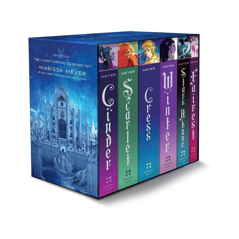 The Lunar Chronicles Boxed Set: Cinder, Scarlet, Cress, Fairest, Stars Above, Winter - by  Marissa Meyer (Mixed Media Product), 1 of 2