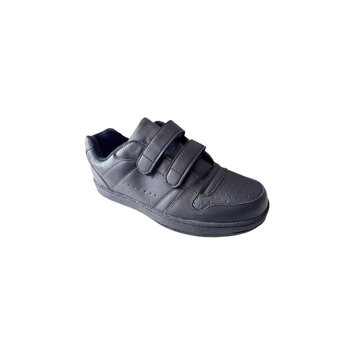 Мужские Naturally G4U Men's Sneakers Comfort Walking Hook-and-Loop Work Shoes, black-8 — фото 3
