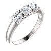 Pompeii3 5/8ct 3-Stone Diamond Engagement Ring 14k White, Yellow, or Rose Gold - image 4 of 4