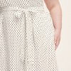 Women's Mini Polka Dot Tie-Waist Midi Dress -  kate spade new york x Target Cream/Black - 4 of 4