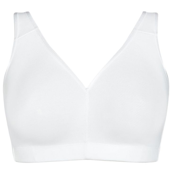 Women's Plus Size Comfort Cotton No Wire Bra - white | AVENUE, 3 of 3