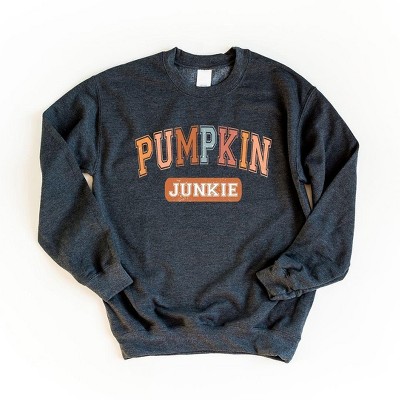 Simply Sage Market Women's Graphic Sweatshirt Varsity Pumpkin Junkie