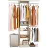 Besiost 20-96'' W Closet System with Hanging Rods and Shelves, Closet Organizer for Bedroom - 2 of 4