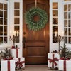 24 inch real cedar wreath front door artificial faux green pine needles indoor outdoor decor natural look durable 200 - 210 characters - 4 of 4