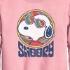 Boys' - Peanuts - Groovy Snoopy Graphic Long Sleeve Fleece Sweatshirt - 2 of 4