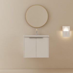 NicBex Floating Bathroom Vanity with Sink,Bathroom Sink Vanity with Soft Close Doors,Bathroom Sink Cabinet for Small Bathroom,Black/White - 1 of 4