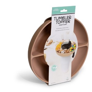 Jobar Handy Gourmet Tumbler Topper Snack Tray, Tan - 1 of 3