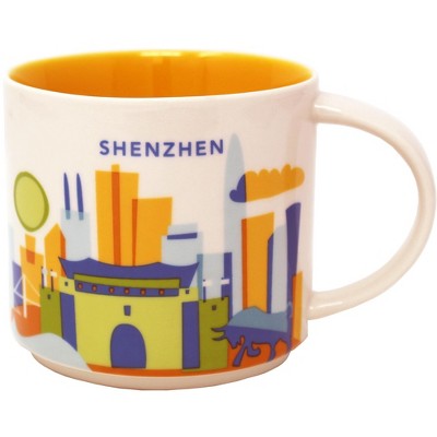 Starbuck You Are Here Series Shenzhen Ceramic Mug, 14 Oz