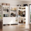 Aheaplus Set of 3 Freestanding Corner Closet System, Space-saving Closet Organizer  with Drawers and Hanging Rods - 4 of 4