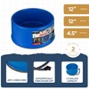 Farm Innovators 60 Watt Premium Plastic Heated Pet Water Bowl with Advanced Thermostatic Control for Large Dogs and Cats, 3 Pack, Blue, - 3 of 4