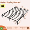 800 Lbs Bed Frame Twin Size/Queen Size 10 Inch Sturdy Metal Platform w/ Durable Iron Slat Support and Legs, Easy Assembly - 2 of 4