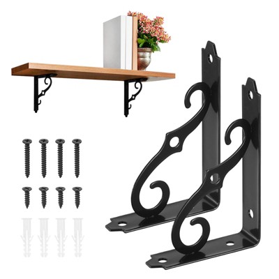 Unique Bargains Iron Wall Mount Decorative 120 lbs Load Capacity
