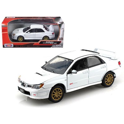 Subaru Impreza WRX STi White 1/24 Diecast Model Car by Motormax