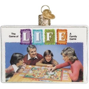 Old World Christmas Blown Glass Ornament for Christmas Tree, The Game Of Life - 1 of 4